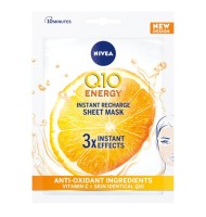 Masca Servetel Q10 Energy, cu Vitamina C, 1 Bucata