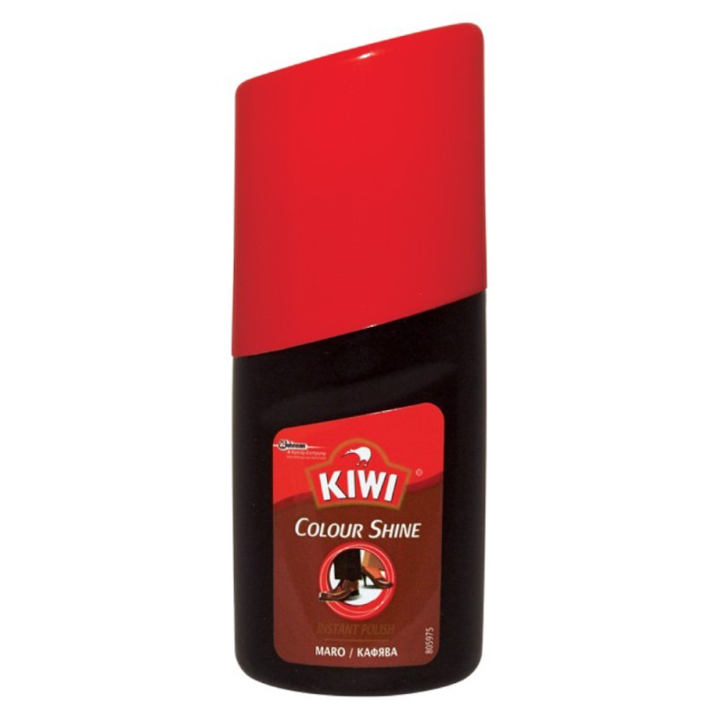 Crema Lichida pentru Incaltaminte Kiwi Colour Shine Maro 50 ml