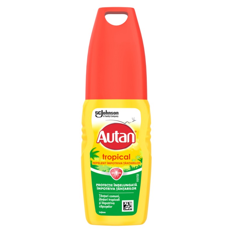 Spray Anti-Intepaturi Insecte Autan Tropical Pump, 100 ml