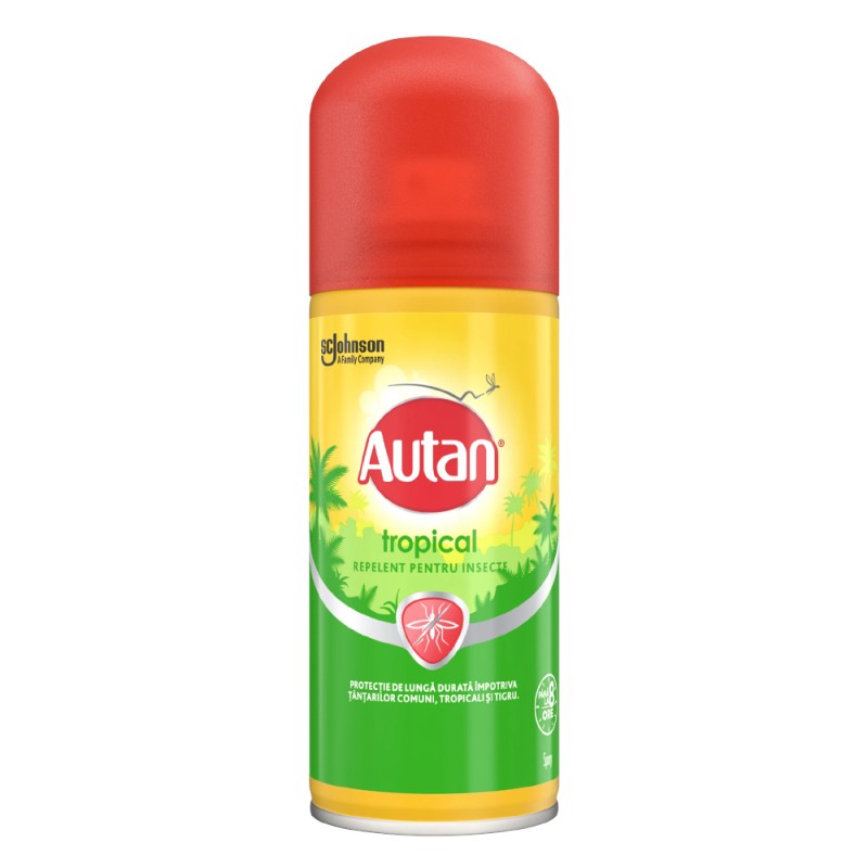 Spray Anti-Intepaturi Insecte Autan Tropical, 100 ml