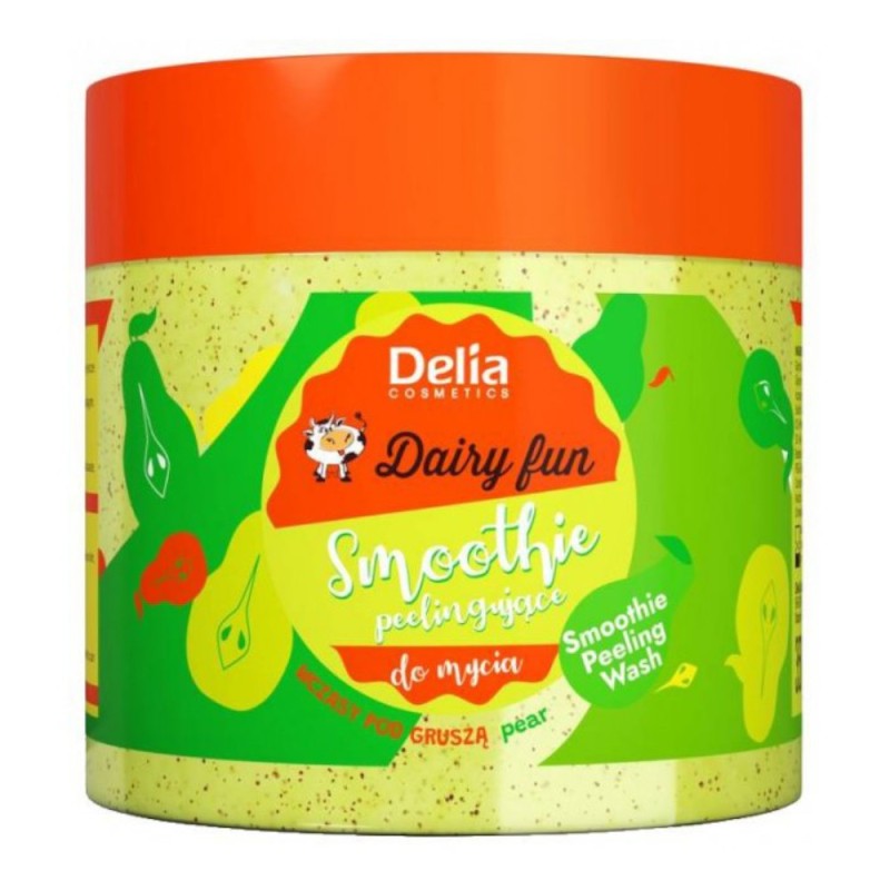 Gel de Dus Scrub Delia Cosmetics Dairy Fun Smoothie, cu Pere, 350 ml
