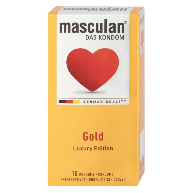Prezervative Masculan Gold, cu Vanilie, 10 Bucati