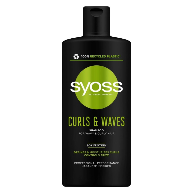 Sampon Syoss Curls & Waves, pentru Par Carliontat / Ondulat, 440 ml