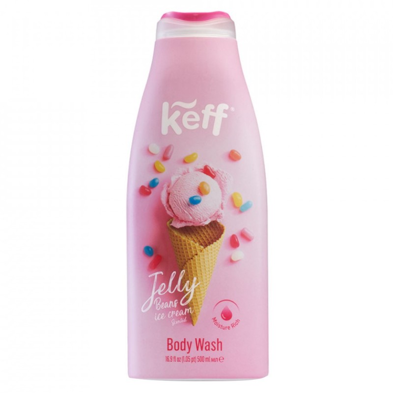 Gel de Dus Keff Jelly Beans Ice Cream, 500 ml