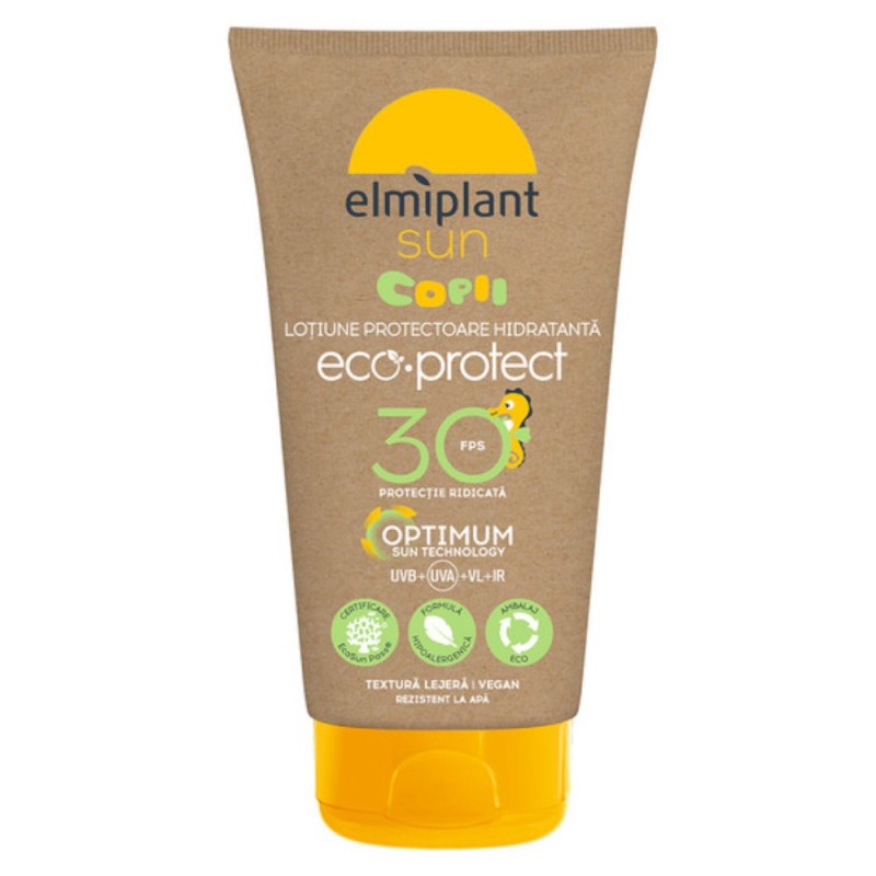 Lotiune pentru Protectie Solara Elmiplant Sun Kids Milk Eco Protect, pentru Copii, SPF 30, 150 ml