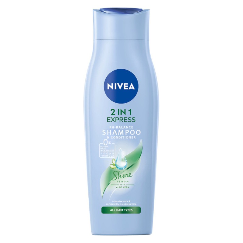 Sampon Nivea 2-in1 Hair Care Express, pentru Toate Tipurile de Par, 400 ml