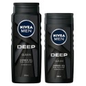 Pachet Promo Nivea Men: Gel de Dus Deep, 500 ml si Gel de Dus Deep, 250 ml
