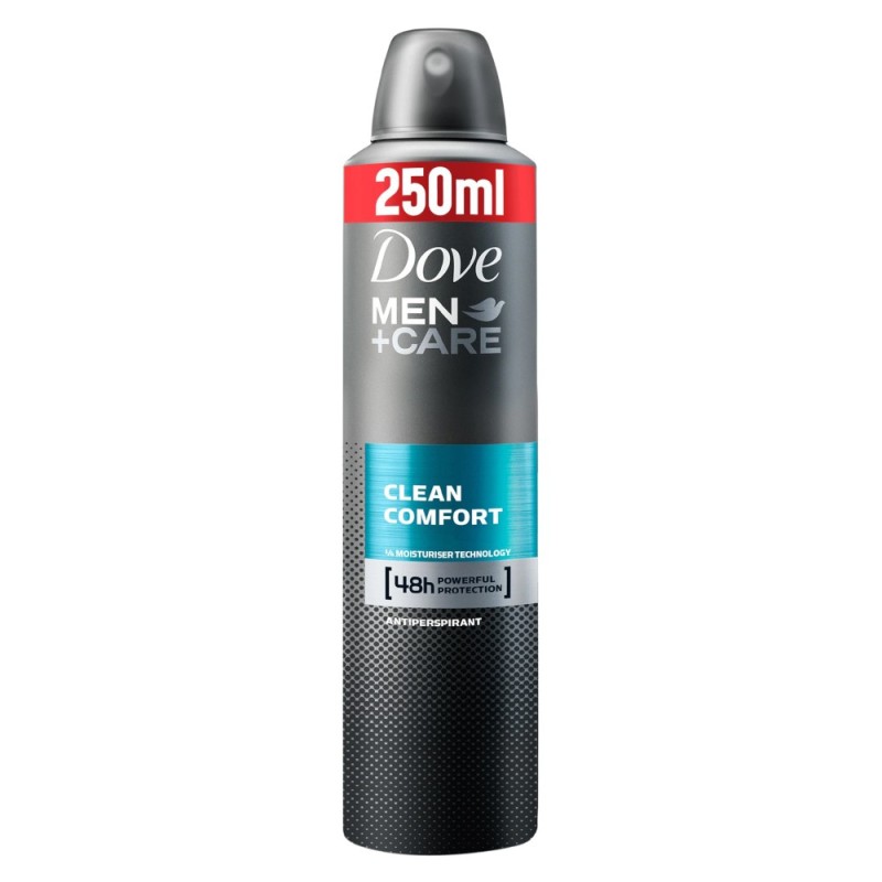 Deodorant Spray Dove Men Clean Comfort, 250 ml