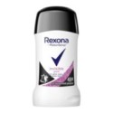 Deodorant Antiperspirant Stick Rexona Invisible Pure Black & White, 40 ml