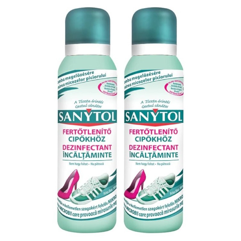 Pachet 2 x Dezinfectant Odorizant pentru Incaltaminte Sanytol 150 ml