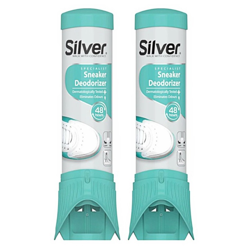 Set 2 x Spray Deodorant pentru Incaltaminte Sport Silver, 100 ml