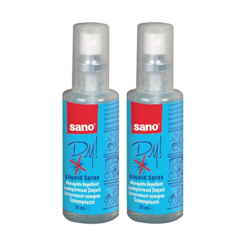 Pachet 2 x Spray Impotriva Tantarilor Sano Dy Liquid, 50 ml