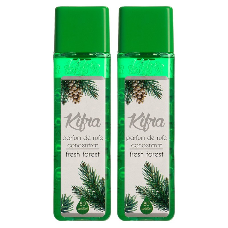 Pachet 2 x Parfum de Rufe Kifra Fresh Forest, 80 Spalari, 200 ml