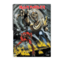 Caiet Dictando, Spira Metal, 96 File, Coperta Iron Maiden, Varianta 1