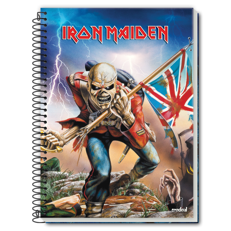 Caiet Dictando, Spira Metal, 96 File, Coperta Iron Maiden, Varianta 4