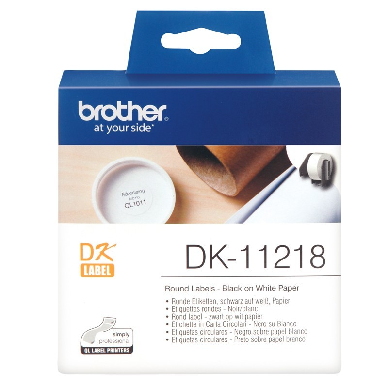 Banda Etichete Brother Rotunde 24mm, 1000 etichete DK11218