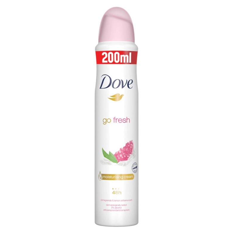 Deodorant Spray Dove Go Fresh Pomergranate and Lemon, Rodie si Lamaita, 200 ml