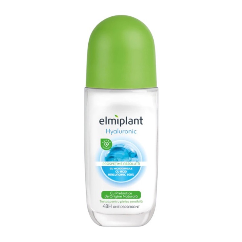 Deodorant Antiperspirant Roll-On Elmiplant Hialuronic, 50 ml