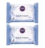 Pachet 2 x Servetele Umede Nivea Baby Soft & Cream, 63 Bucati