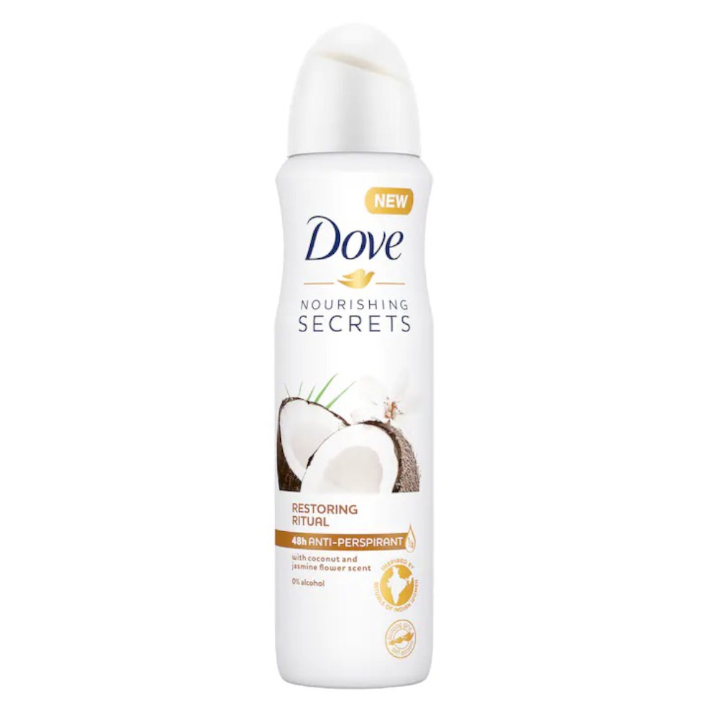 Deodorant Spray Dove Restoring Ritual Cocos si Iasomie, 150 ml