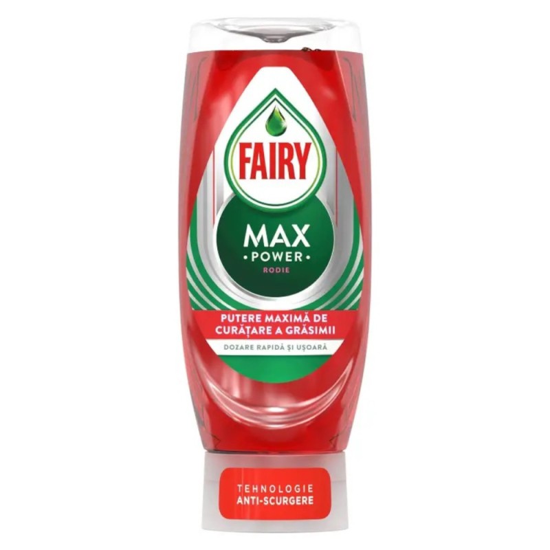 Detergent de Vase Fairy Max Power Rodie, 450 ml
