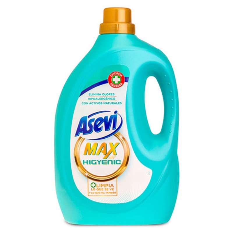 Detergent Lichid pentru Rufe Asevi Max Higiene, Igiena Maxima, 2.5 l