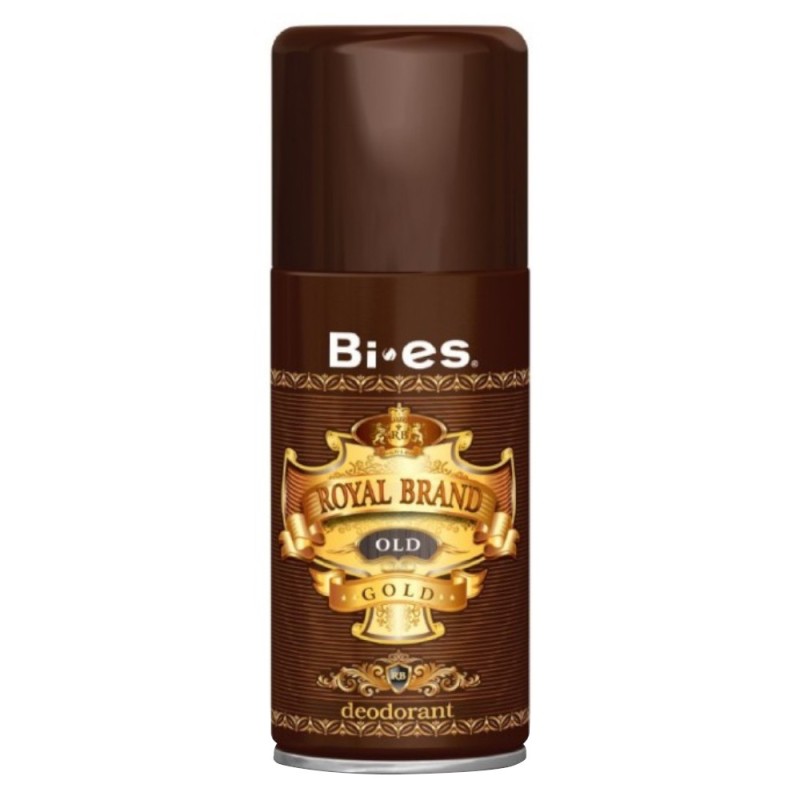 Deodorant Spray pentru Barbati Bi-es Men Royal Brand Gold, 150 ml