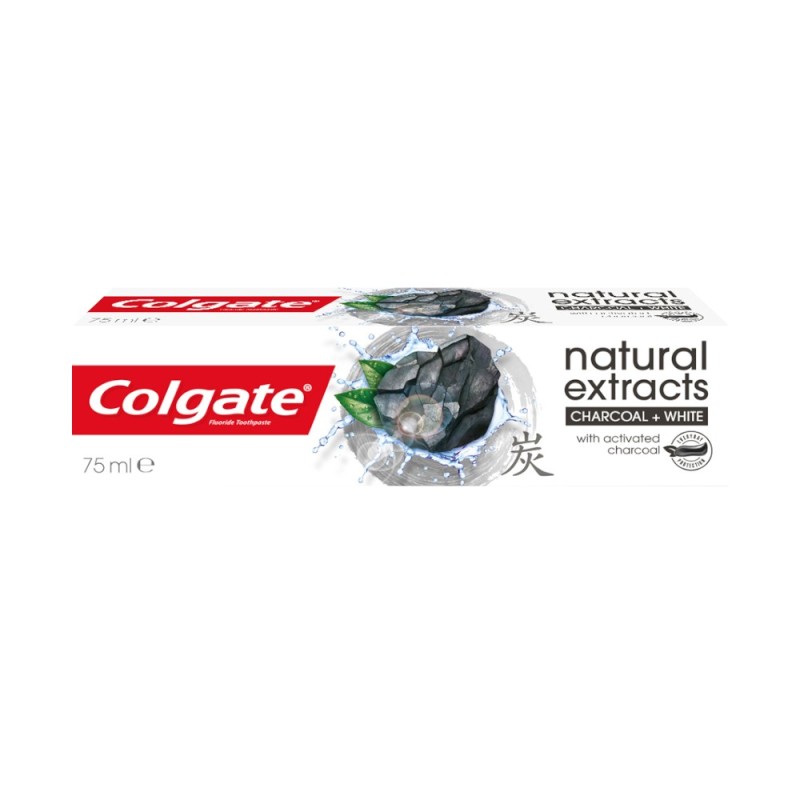 Pasta de Dinti Colgate Natural Extracts Charcoal + White, 75 ml