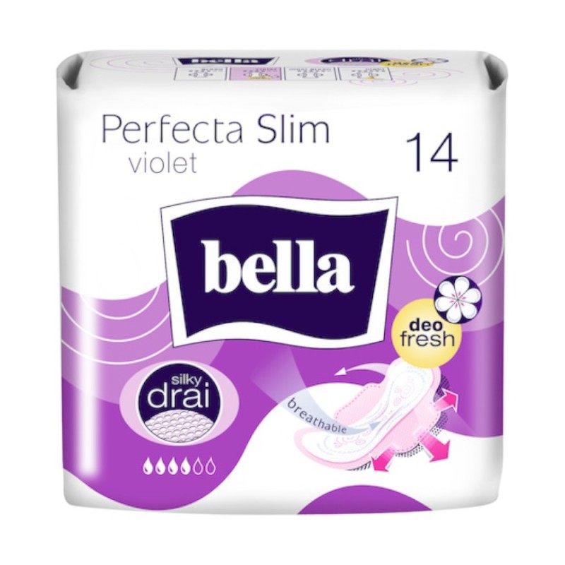 Absorbante Bella Perfecta Slim, Violet Deo, 14 Bucati