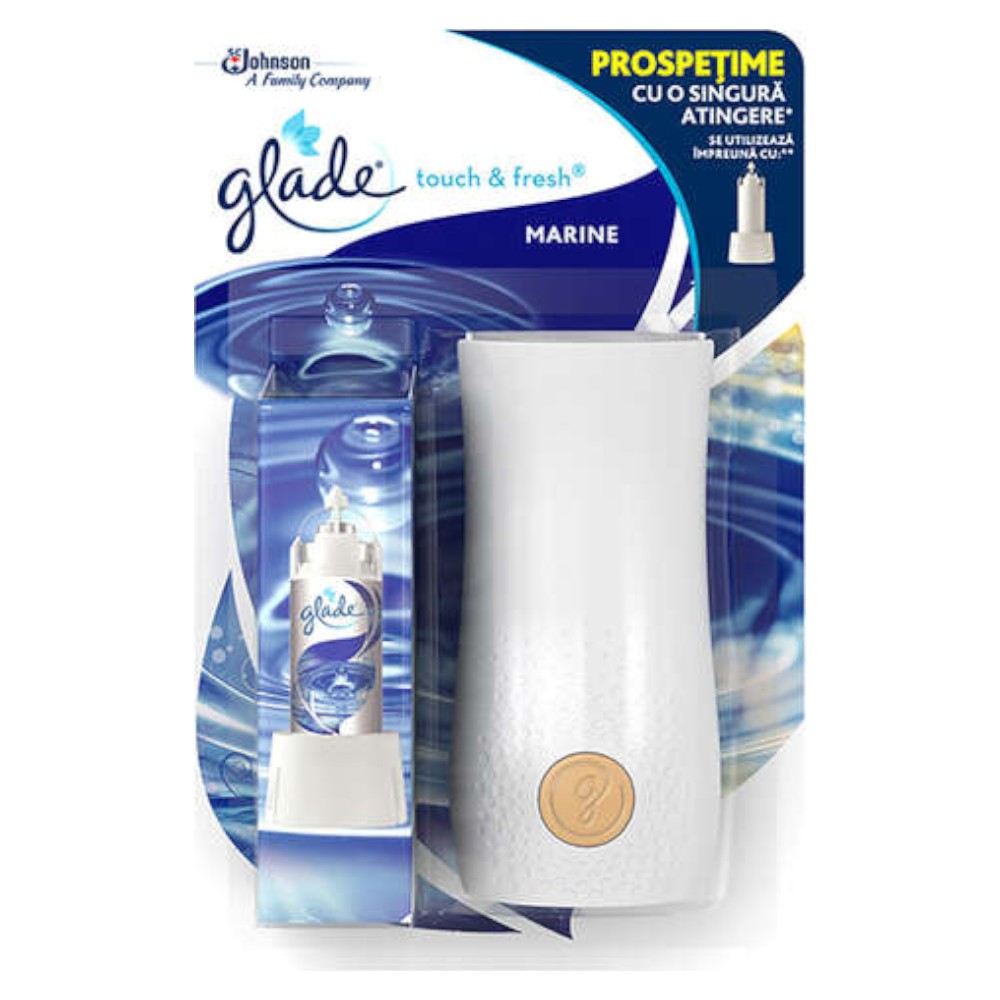 Aparat Odorizant de Camera Glade Microspray Touch & Fresh, Marin, 10 ml