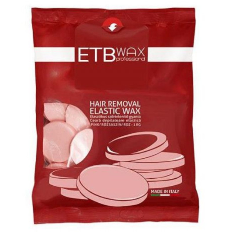Ceara Elastica in Forma de Monede Roz ETB Wax Professional, 1 kg
