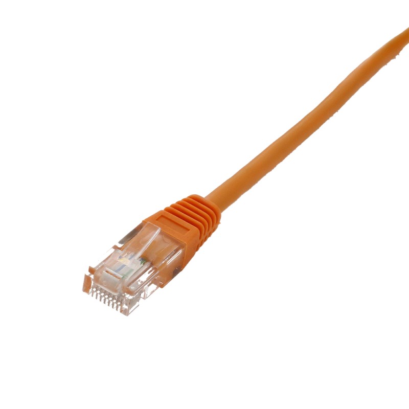 Cablu UTP Well, cat 5e, Patch Cord, 0.25m, Portocaliu