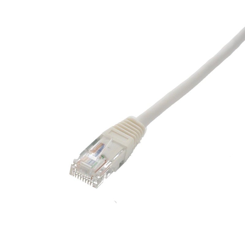 Cablu UTP Well, cat 5e, Patch Cord, 0.5m, Alb