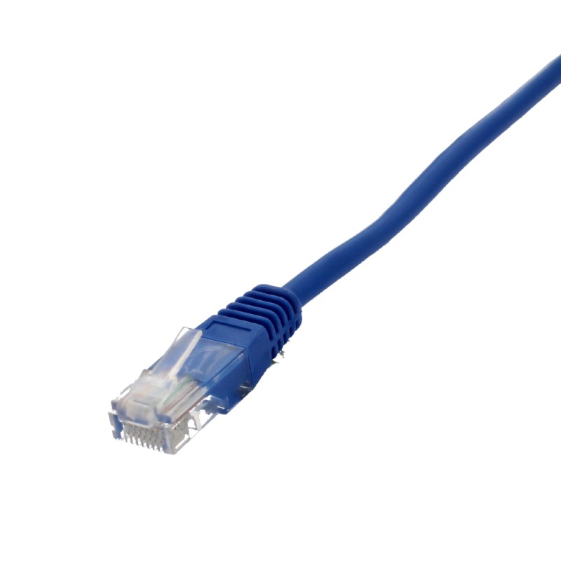Cablu UTP Well, cat 5e, Patch Cord, 0.5m, Albastru