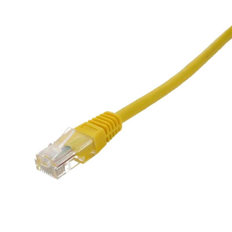 Cablu UTP Well, cat 5e, Patch Cord, 0.5m, Galben