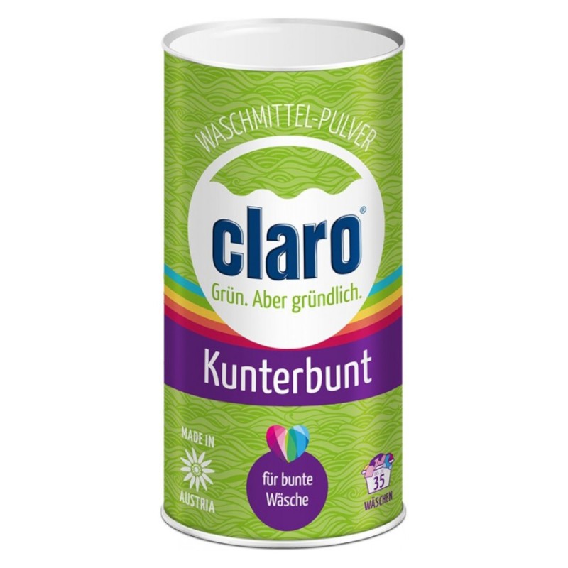 Detergent Pulbere Ecologica pentru Haine Colorate Claro, 1 kg