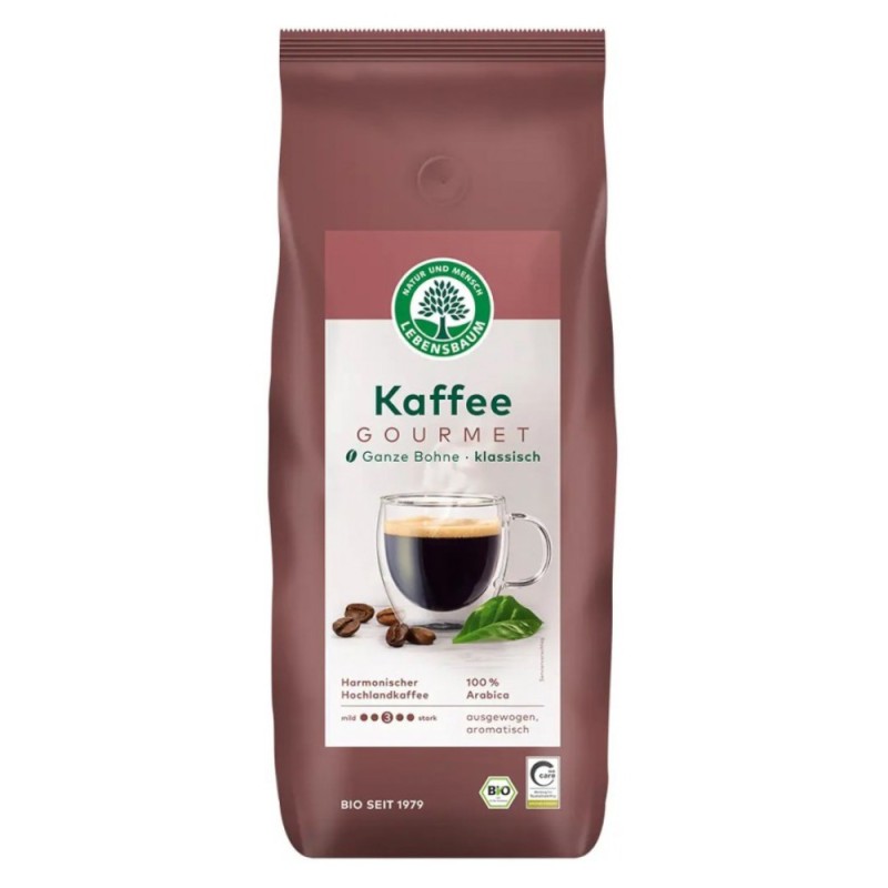 Cafea Bio Boabe Lebensbaum Gourment Clasic, 100% Arabica, 1 kg