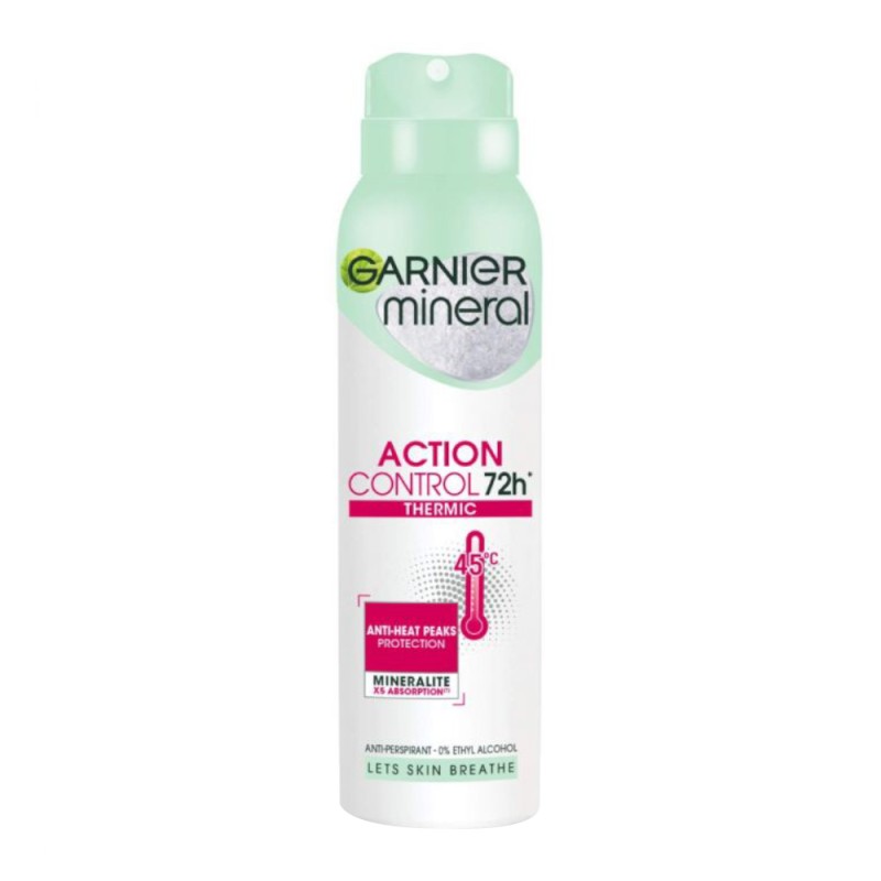 Deodorant Spray Garnier Mineral Action Control Termic 72h, 150 ml