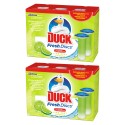 Pachet 2 x 12 Rezerve Odorizant Gel pentru Vasul Toaletei Duck Fresh Discs Lime