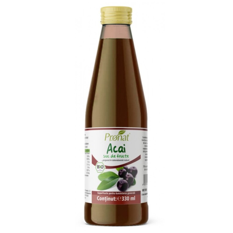 Suc de Acai Bio Pronat Medicura, 330 ml
