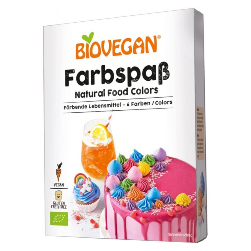 Colorant Bio pentru Prajituri Biovegan, 6 x 8 g