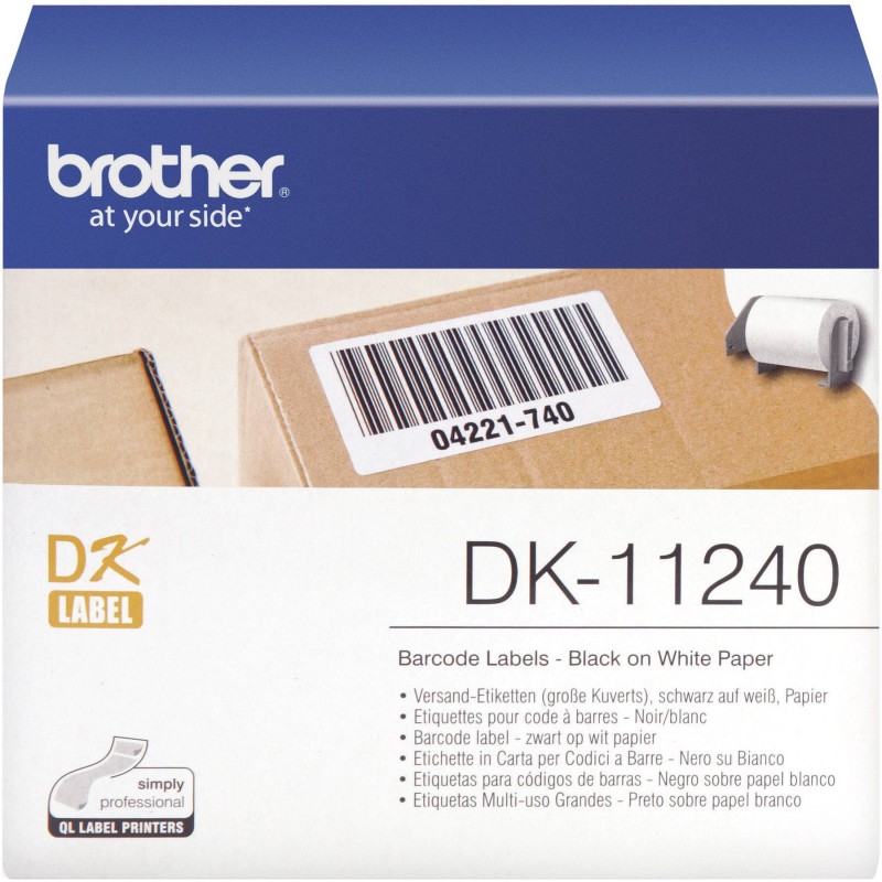 Banda Originala Brother 102 x 51mm Alb, 600 etichete / rola, DK11240