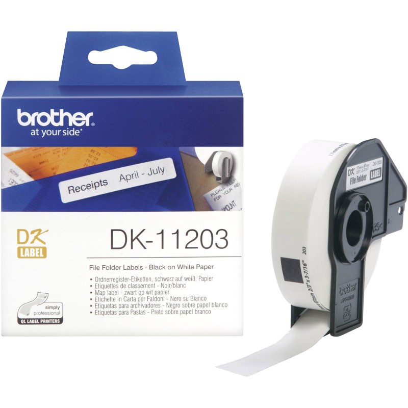 Banda de Etichete Brother DK DK11203, 17 x 87mm, 300 etichete