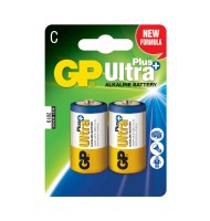 Set Baterii Alcaline C R14, GP Ultra Plus, 2 Bucati