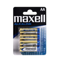 Set Baterii Alcaline AA R6 Maxell, 4 Bucati