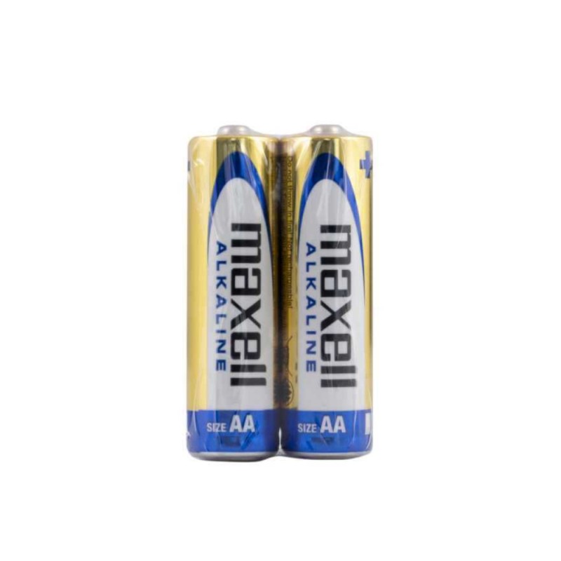 Set Baterii Alcaline AA R6 Maxell, Infoliate, 2 Bucati