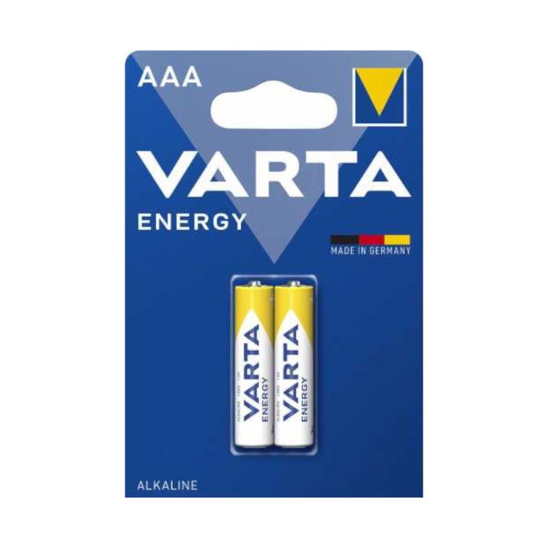 Set Baterii Alcaline AAA R3 Varta Energy, 2 Bucati