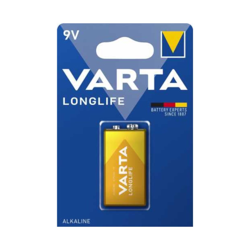 Baterie Alcalina Varta Longlife, 9 V, 6LR61