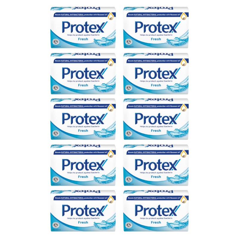 Set 10 x Sapun Solid Protex Fresh, Antibacterian, 90 g