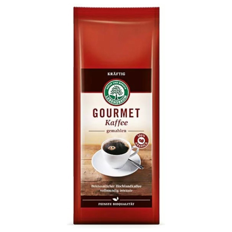 Cafea Bio Macinata Gourmet strong - 100 % Arabica, 500 g Lebensbaum
